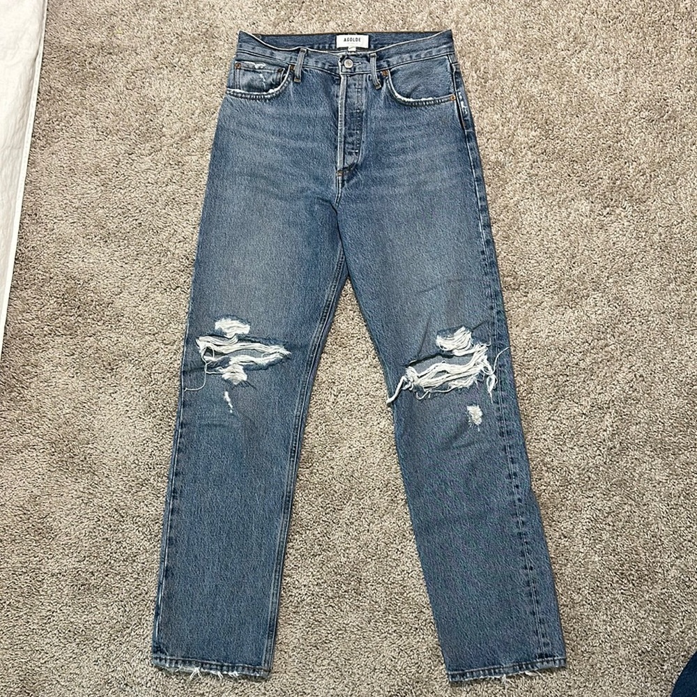 Agolde 90’s pinch waist jeans in wash Rule